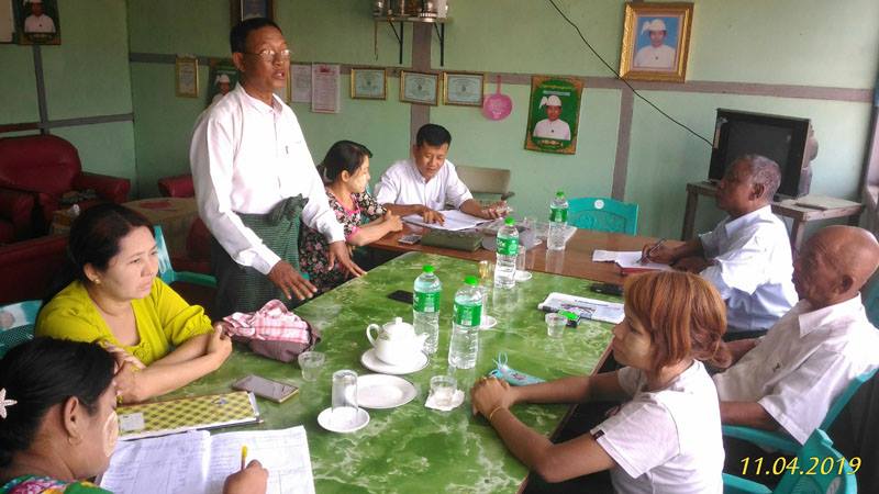 ေကာ႕မွဴးၿမိဳ႔နယ္ျပည္ခုိင္ၿဖိဳးပါတီ အစည္းအေဝးက်င္းပ