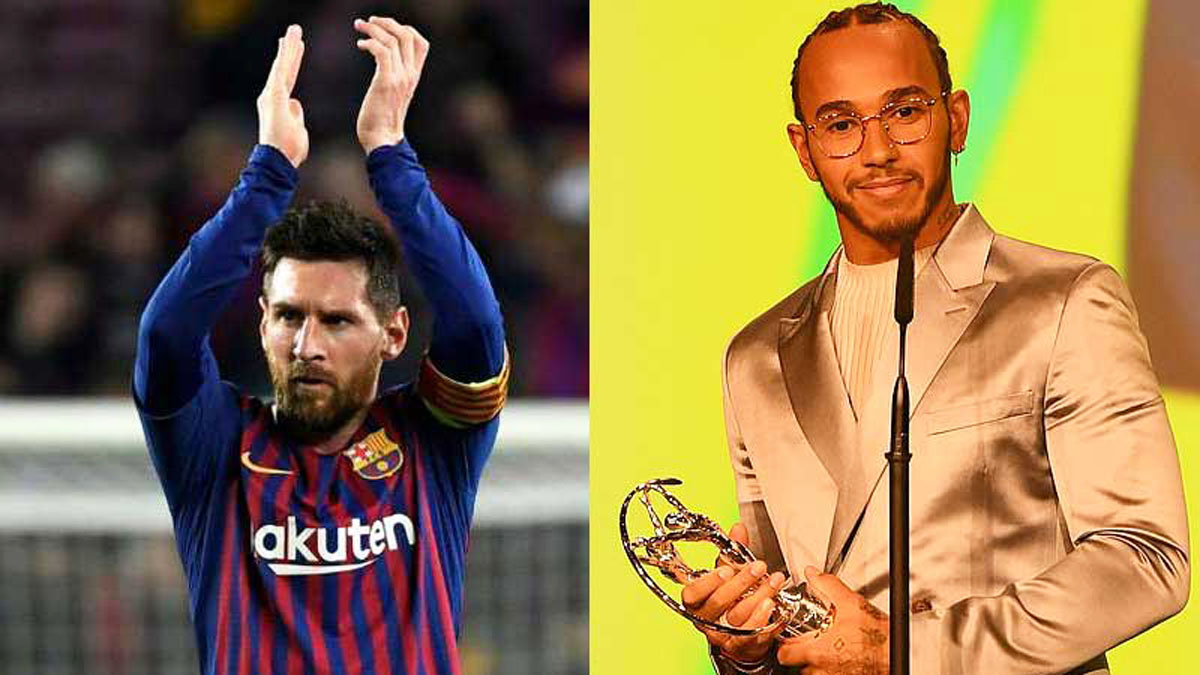 Laureus ထူးခြၽန္ဆုကုိ မက္ဆီႏွင္႕ဟာမီလ္တန္တုိ႔ပူးတြဲဆြတ္ခူး